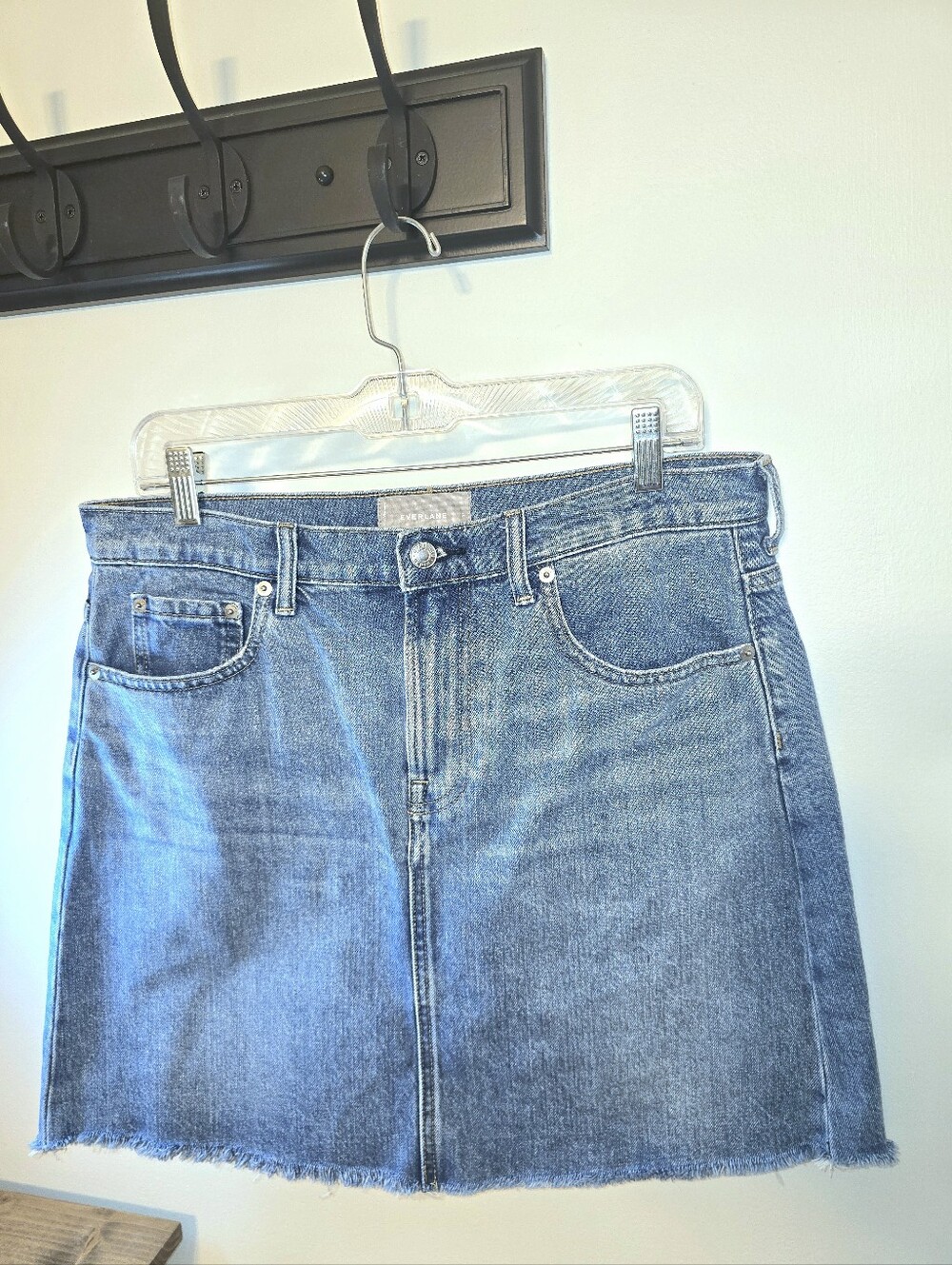 Everlane Women's Blue Denim Mini Skirt Size 31/US 12